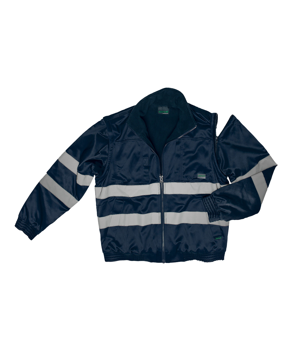 Hi-Vis Fleece Lined Bomber Jacket