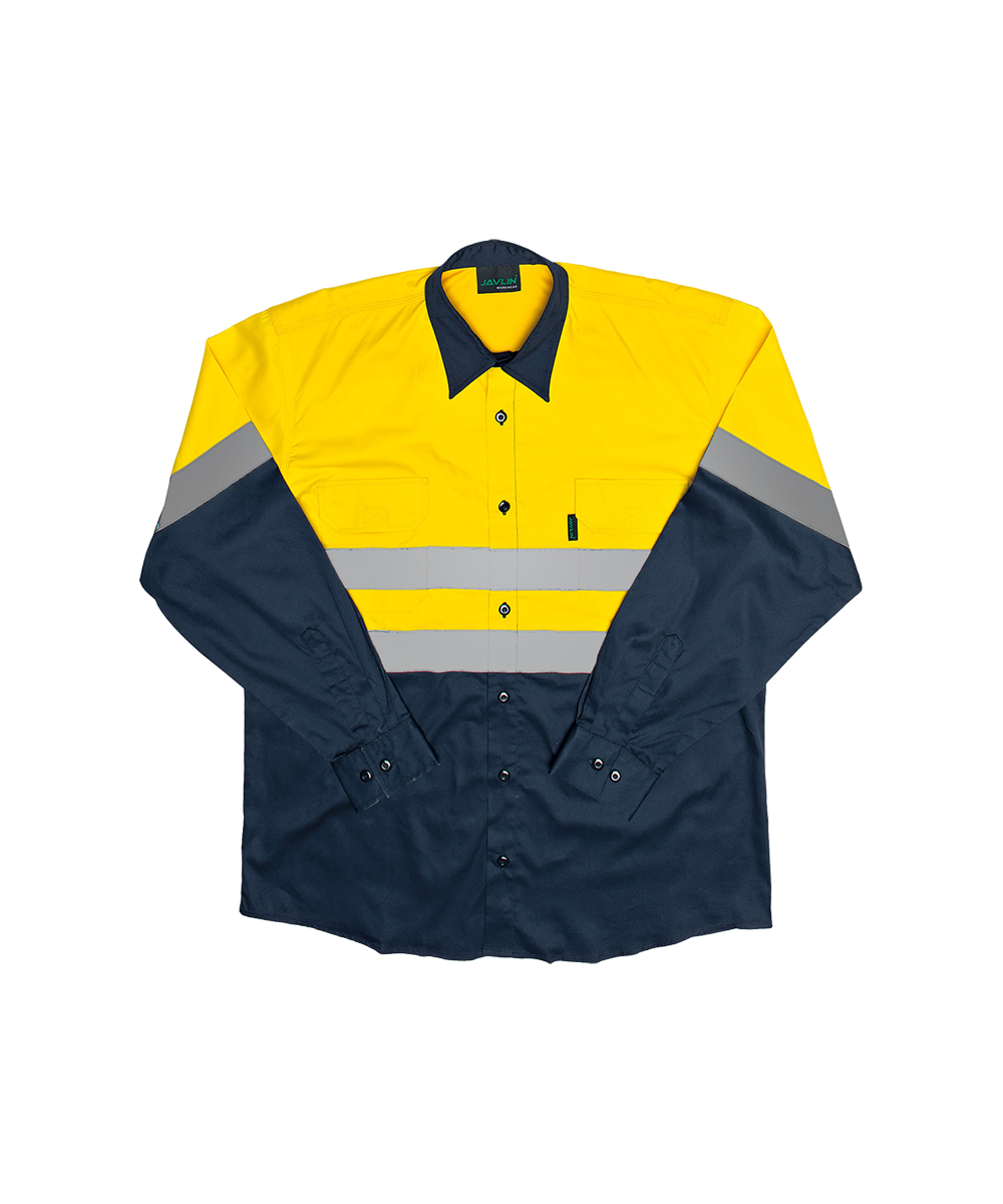 Hi-Vis Two Tone Long Sleeve Work Shirt