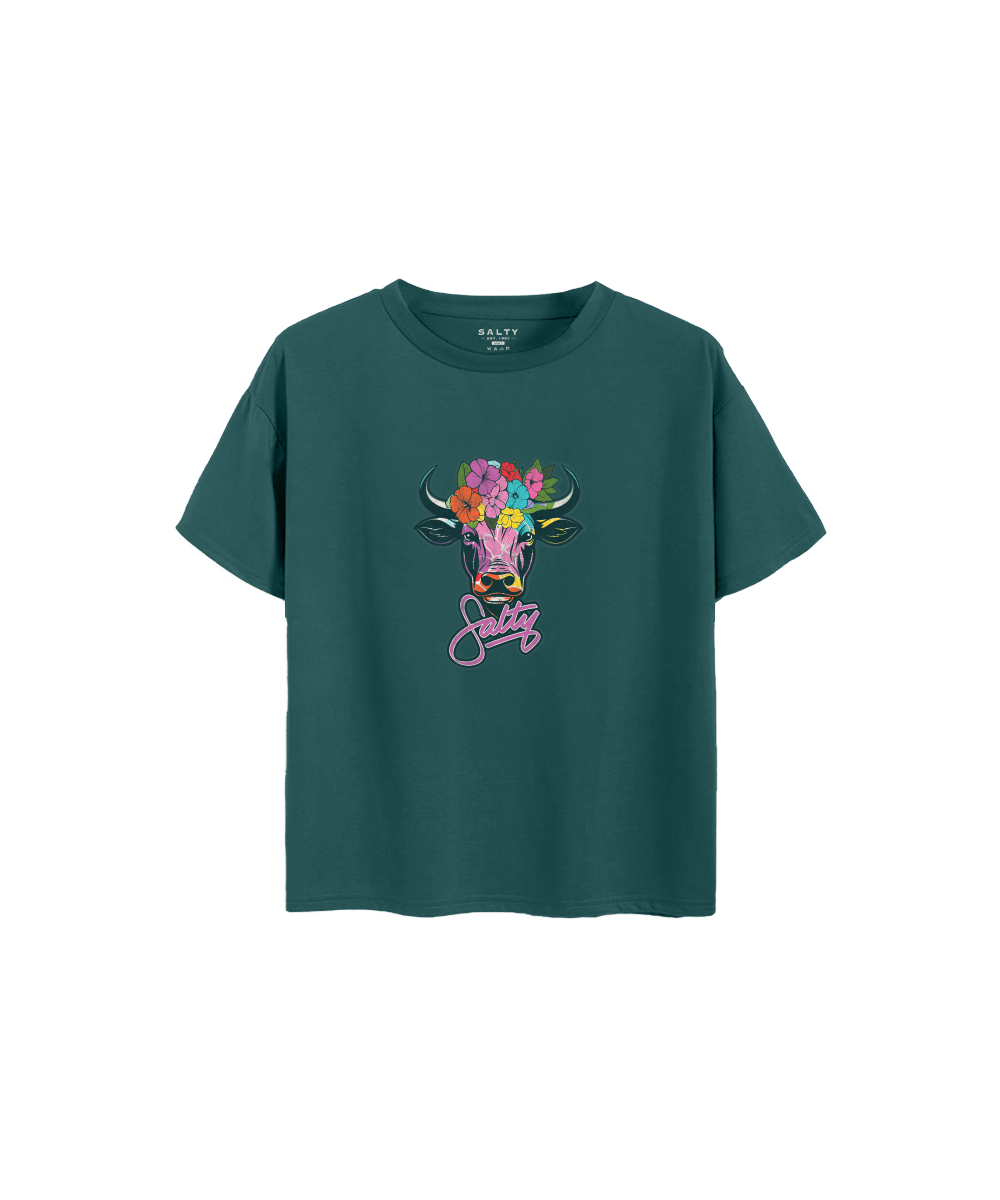 Salty Girls T-Shirt Floral Nguni