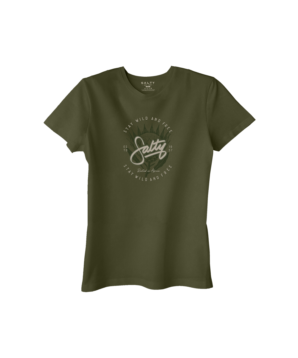 Salty Womens T-Shirt Wild Protea