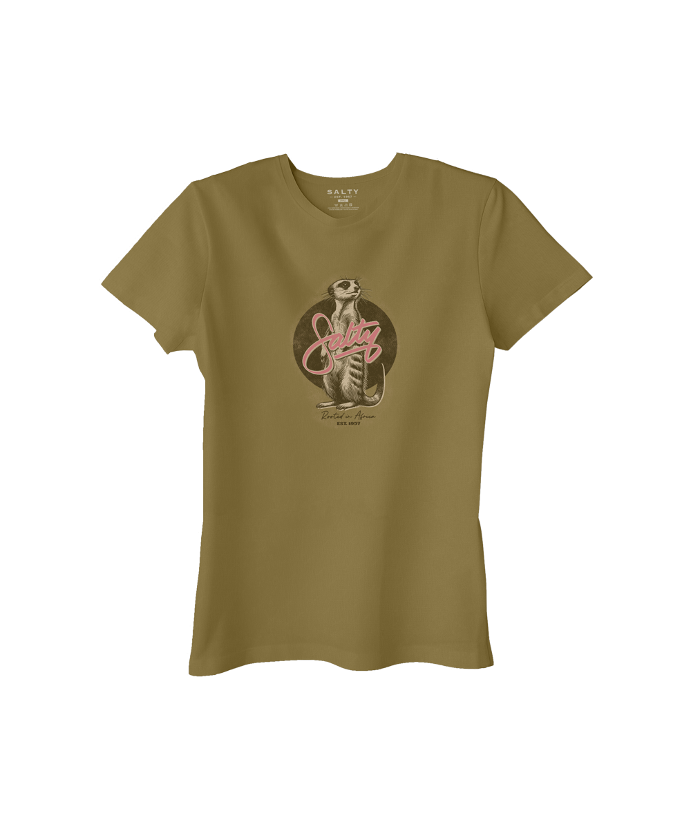 Salty Womens T-Shirt Mrs Meerkat