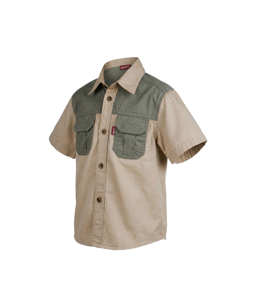 Meerkat Kids Two Tone Bush Shirt