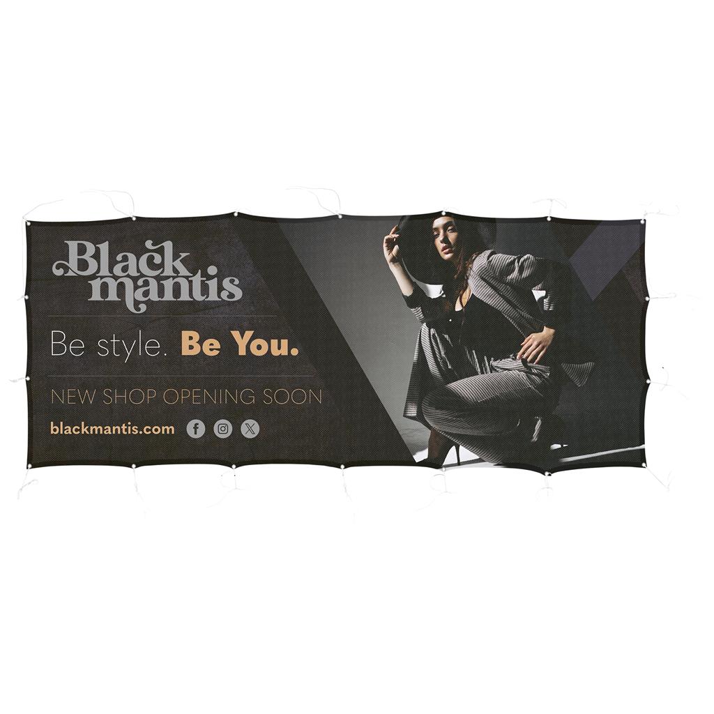 Sublimated Airtex Fabric Fence Banner 3 m x 1.2m