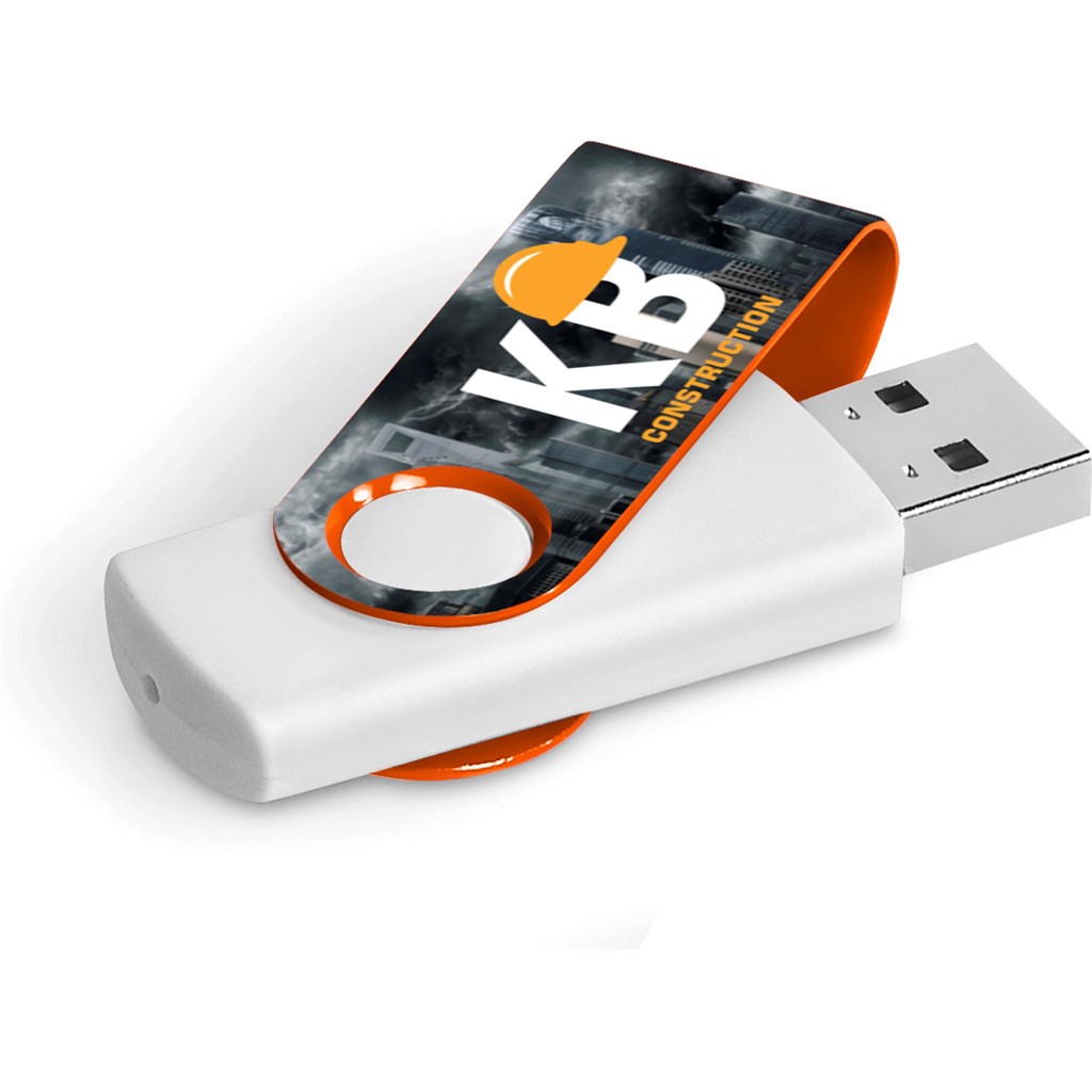 Axis Gyro White Flash Drive - 32GB - Image 17