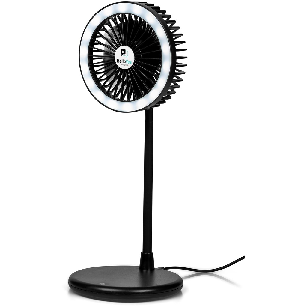 Altitude Light Breeze LED Ring Light Desk Fan