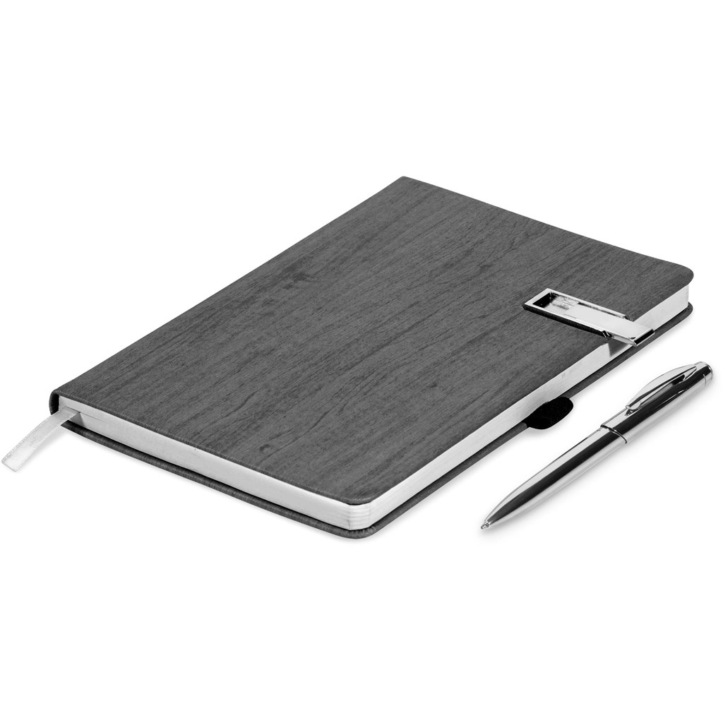 Altitude Oakridge A5 Hard Cover Flash Drive Notebook - 8GB