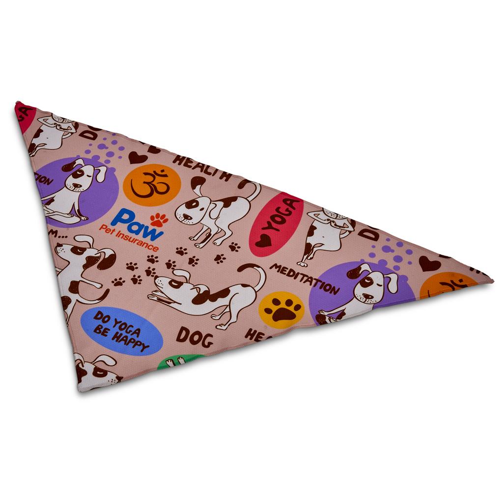 Pre-Printed Sample Hoppla Bosco Large Polyester Dog Bandana