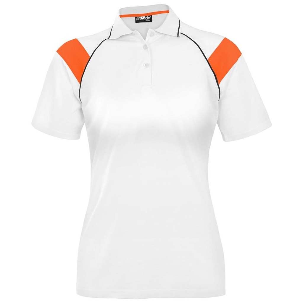 Ladies Score Golf Shirt - Black Lime - Image 2