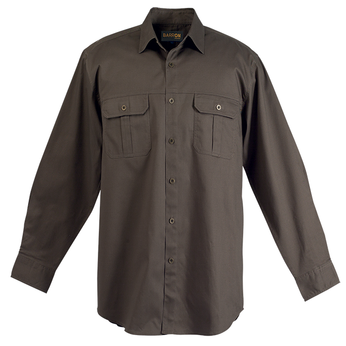 Bush Shirt Long Sleeve Mens - Image 3