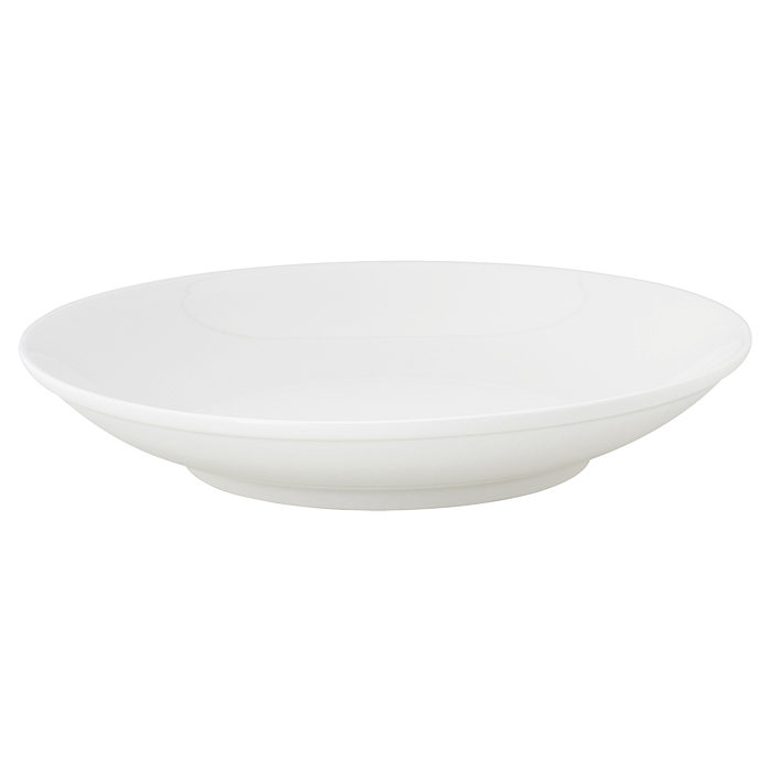 White Basics Shallow Bowl