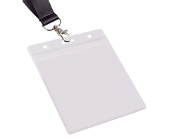 PVC Lanyard Pouch - 9.3 x 13 x 0.25 cm