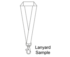 Sample-Lanyard Single Side Sub with LobsterRing