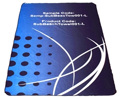 Fluffy Custom Single-Sided Sub Beach Towel - Large