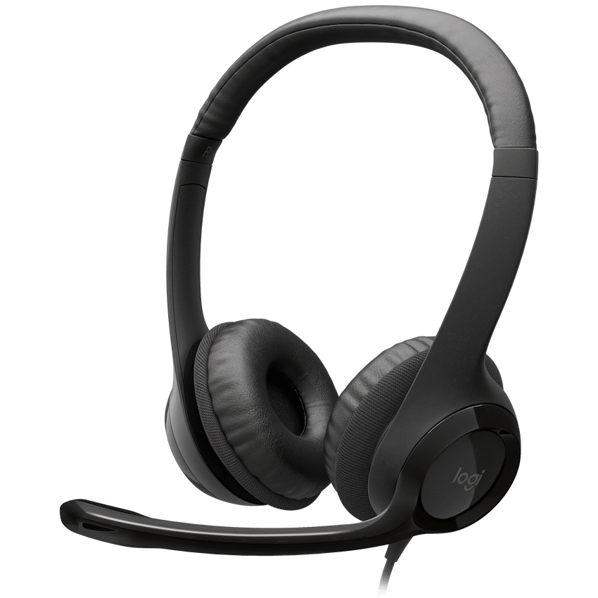 Logitech(R) H390 USB Computer Headset - Midnight Black