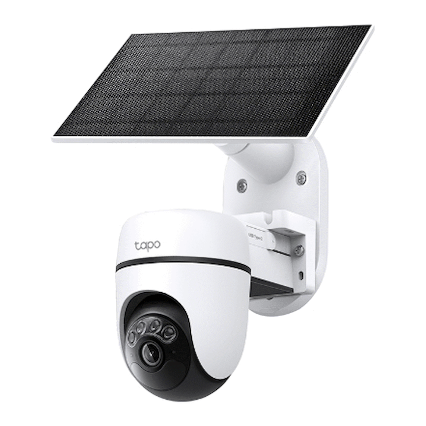 Solar-Powered Pan/Tilt Security Camera Kit