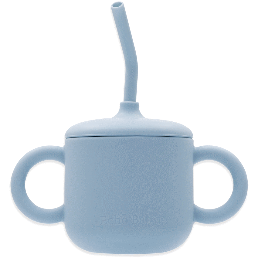 Silicone Training Cup with Straw