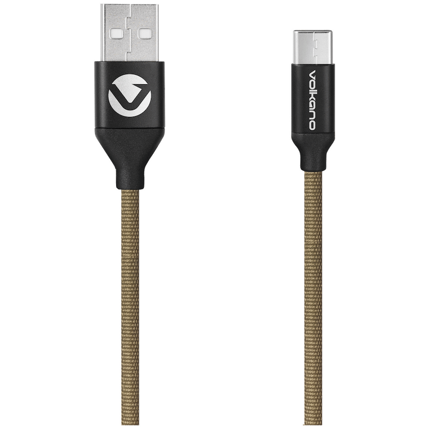 Volkano Weave Series Fabric Braided Micro USB Cable 1.2m