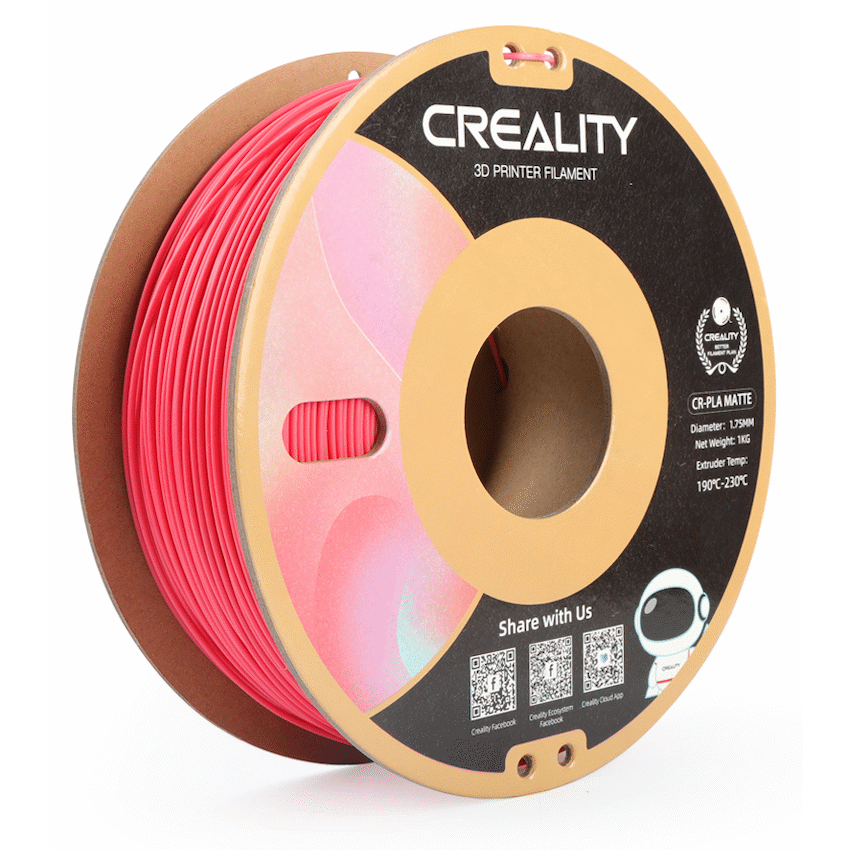 Creality CR-PLA Filament - Matte - Strawberry Red (1kg)