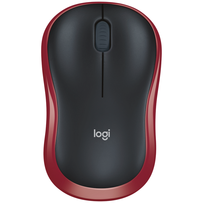 Logitech(R) M185 Wireless Mouse - RED