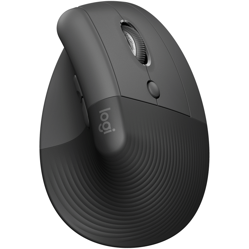 Logitech(R) Lift Vertical Ergonomic Mouse - Graphite / BLACK