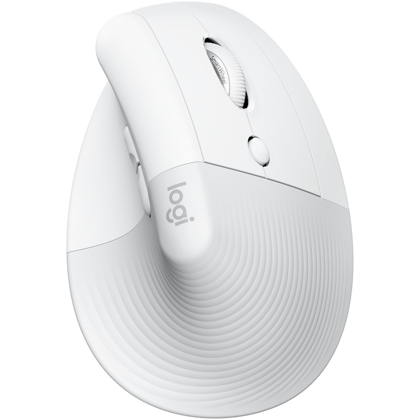 Logitech(R) Lift Vertical Ergonomic Mouse - Off-White/PALE GREY