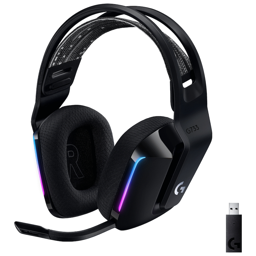 Logitech(R) G733 LIGHTSPEED Wireless RGB Gaming Headset - Black