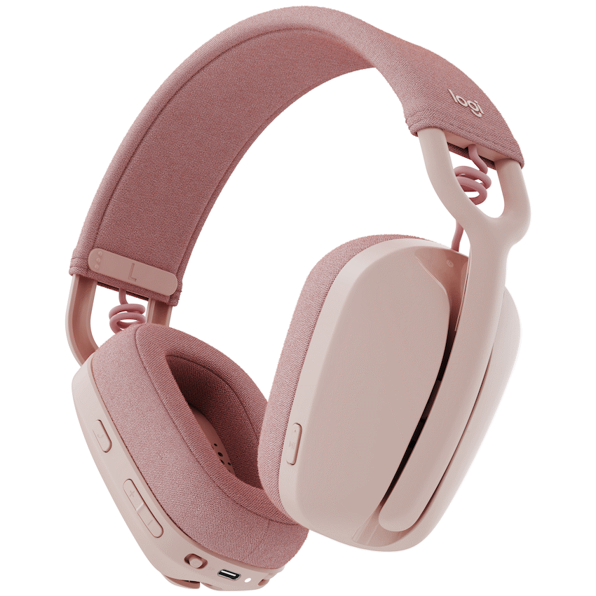 Logitech(R) Zone Vibe 100 Wireless Headphones - Rose