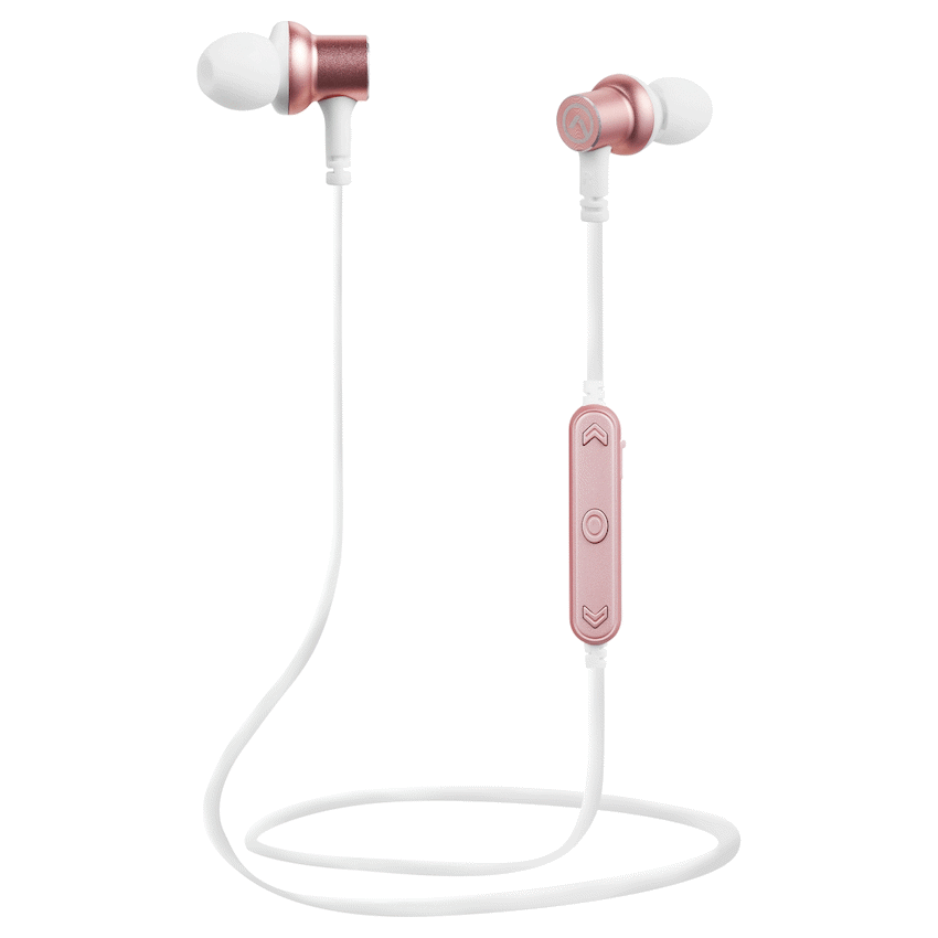Amplify Blues 2.0 Bluetooth Earphones - White/Rose Gold