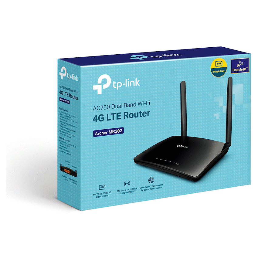 Archer MR202 AC750 Wireless Dual-Band 4G LTE Router