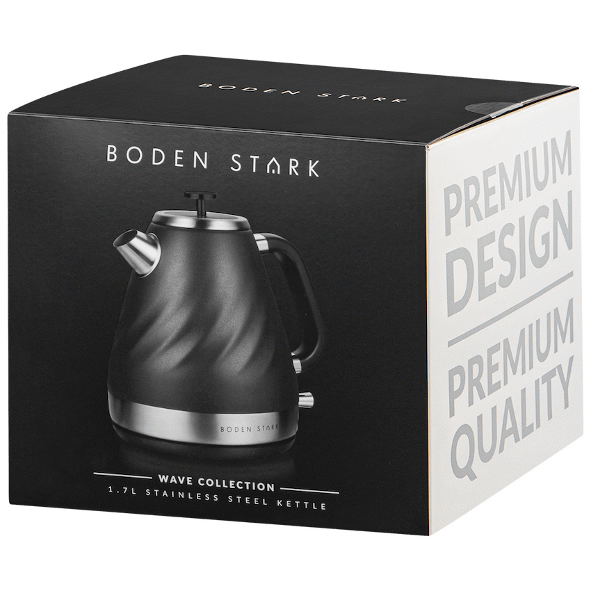 Boden Stark 1.7l Stainless Steel Kettle - Charcoal - Image 2