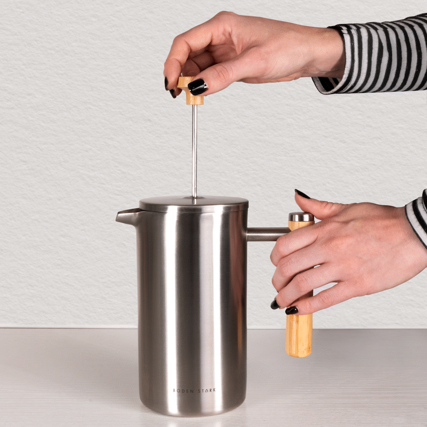 Boden Stark 700ml Stainless Steel Double-Walled French Press