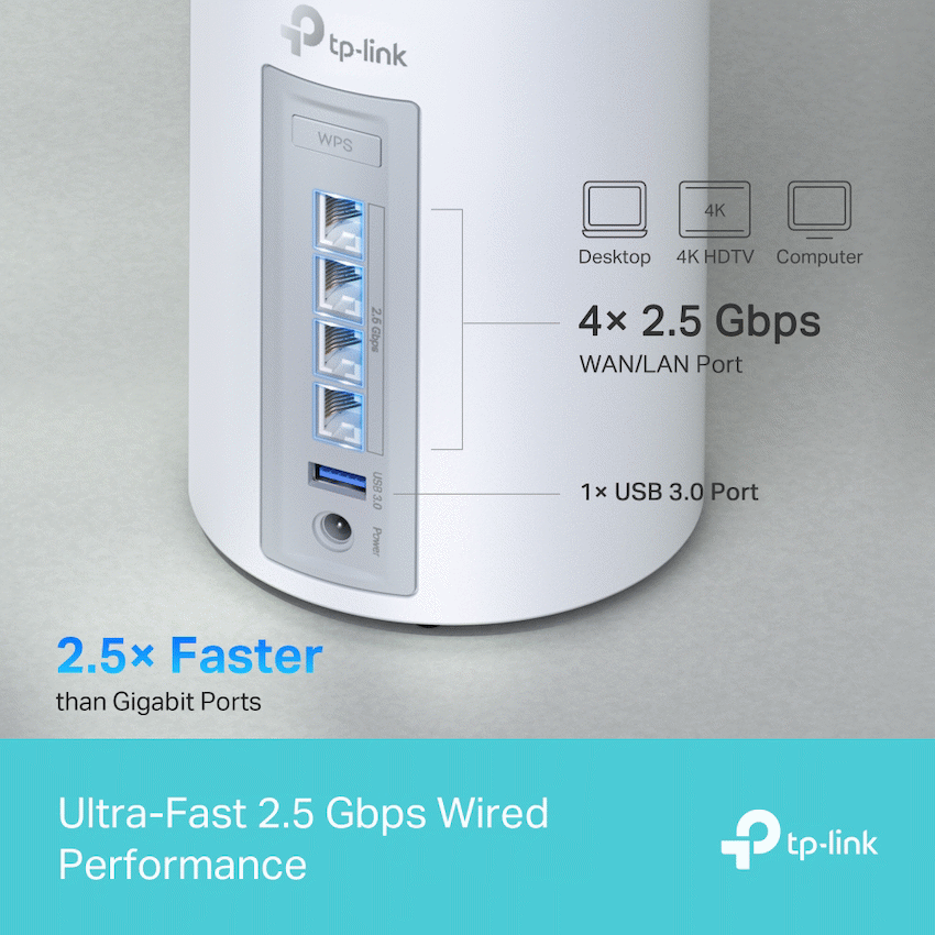 TP-Link Deco BE85 (2-Pack) BE22000 Tri-Band Whole Home Mesh Wi-Fi 7 System - Image 6