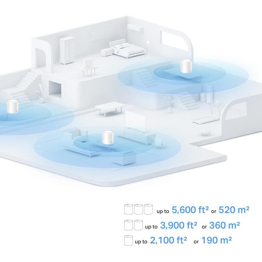 TP-Link Deco X10 (2-Pack) AX1500 Whole Home Mesh Wi-Fi 6 System (Tri-Band) - Image 4