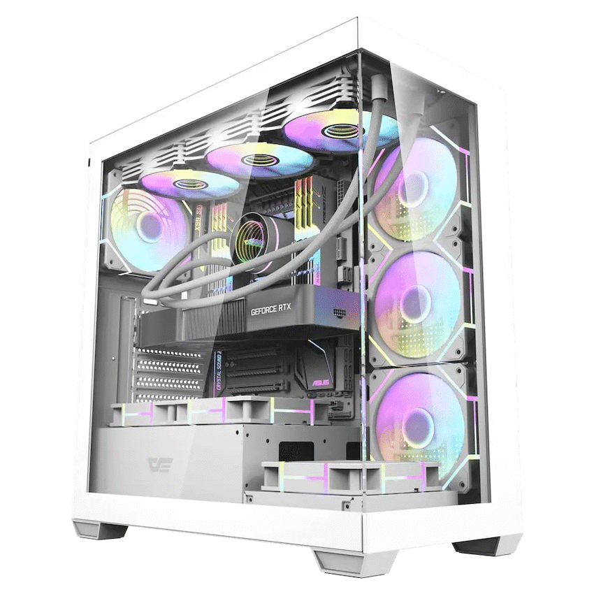 darkFlash DS900 ATX Computer Case - White