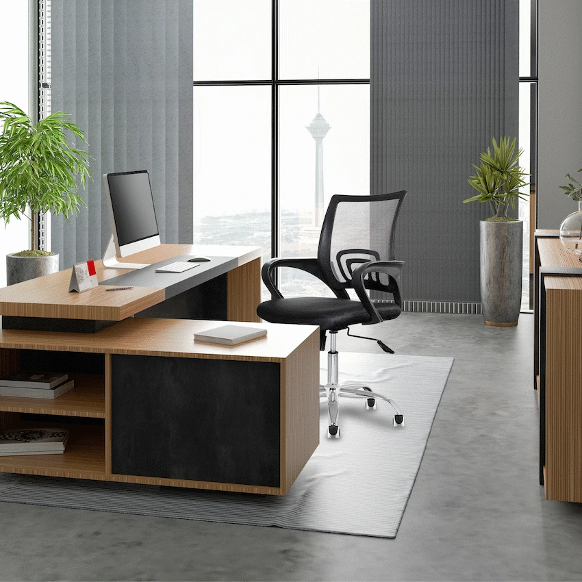 Everfurn Swift Mid Back Chair - Black - Image 4