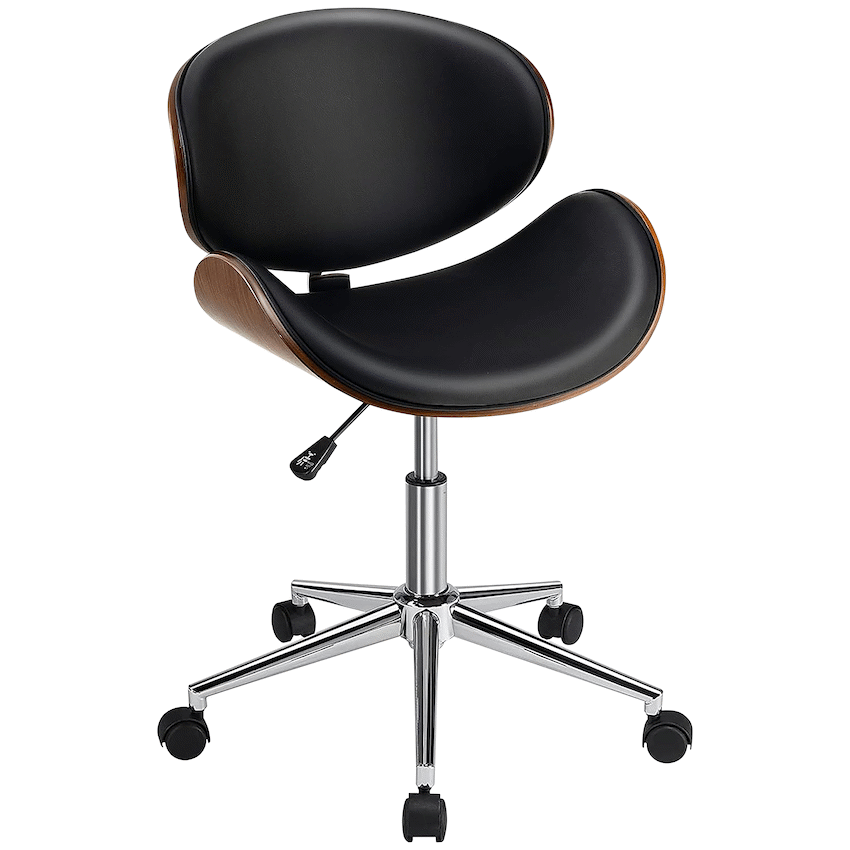 Amos Mid Back Office Chair - Black - Image 2