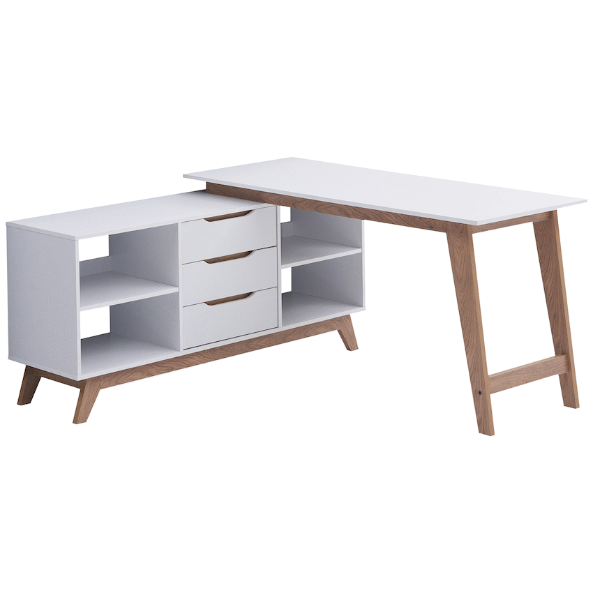 Everfurn Lunar Office Desk - 2 Boxes
