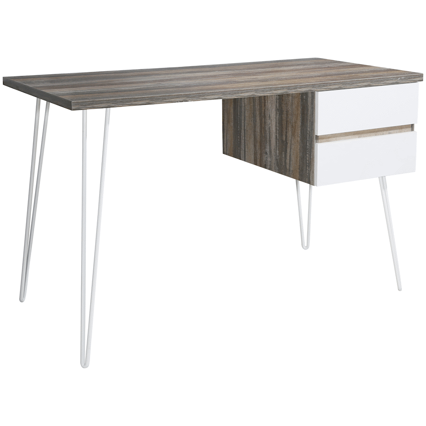 Everfurn Noble Desk with Two Drawers