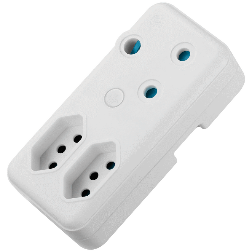 Ellies 3-Way Adaptor - White