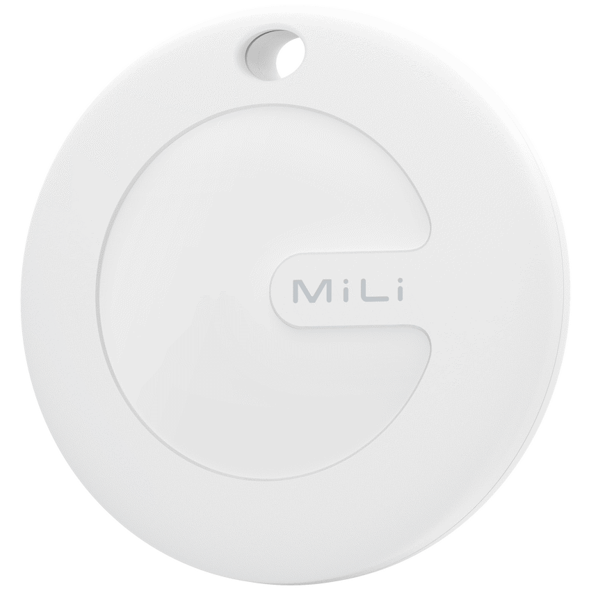 MiTag Apple-Compatible Tag with Leather Keychain Accessory - 1 Pack