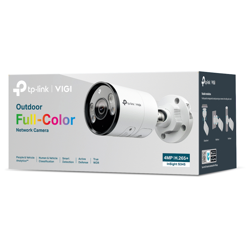 InSight S345 (6mm) VIGI 4MP Outdoor Full-Color Bullet Network Camera