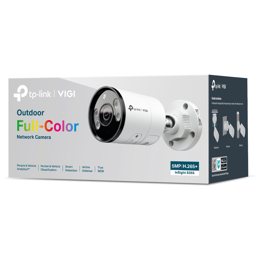 InSight S355 (6mm) VIGI 5MP Outdoor Full-Color Bullet Network Camera