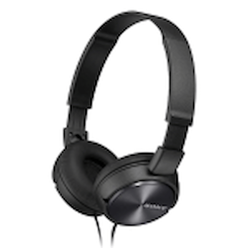 Sony MDR-ZX310AP (Black) Folding Aux Headphones with Mic