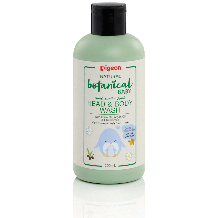 Pigeon - Head and Body Wash 200ml Natural Botanical