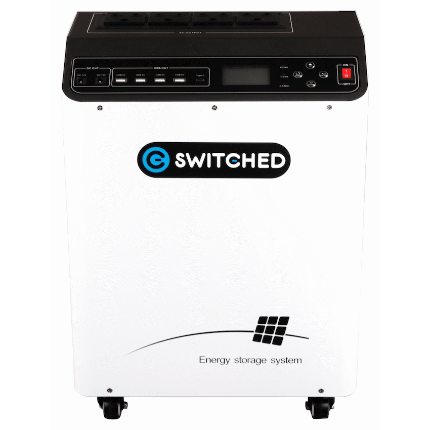 Switched 1000w LiFePo4 ESS Solar Power System