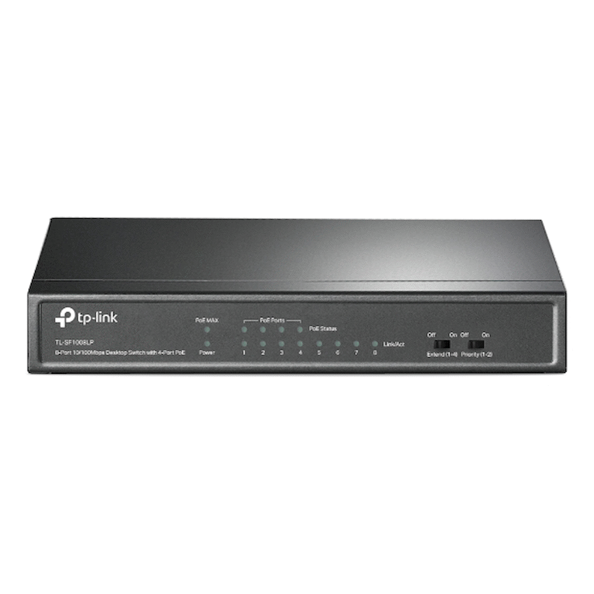 TP-Link TL-SF1008LP 8-Port 10/100Mbps Desktop Switch with 4-Port PoE