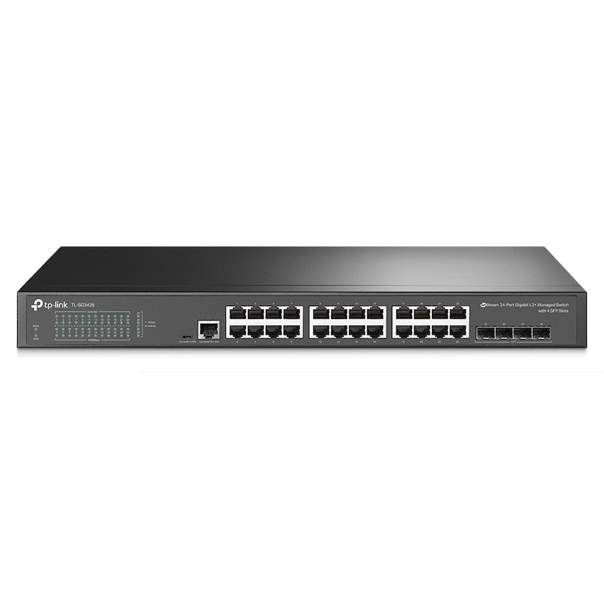 TP-Link TL-SG3428JetStream 24-Port Gigabit L2+ Managed Switch with 4 SFP Slots