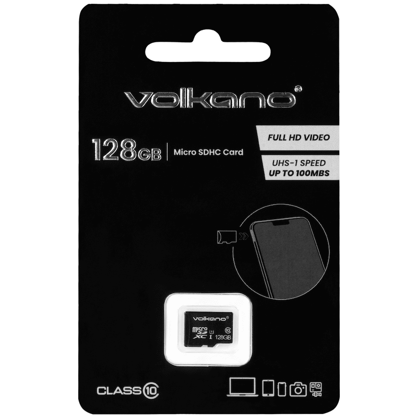 Volkano Micro Series Micro SD Card 128gb - Class 10