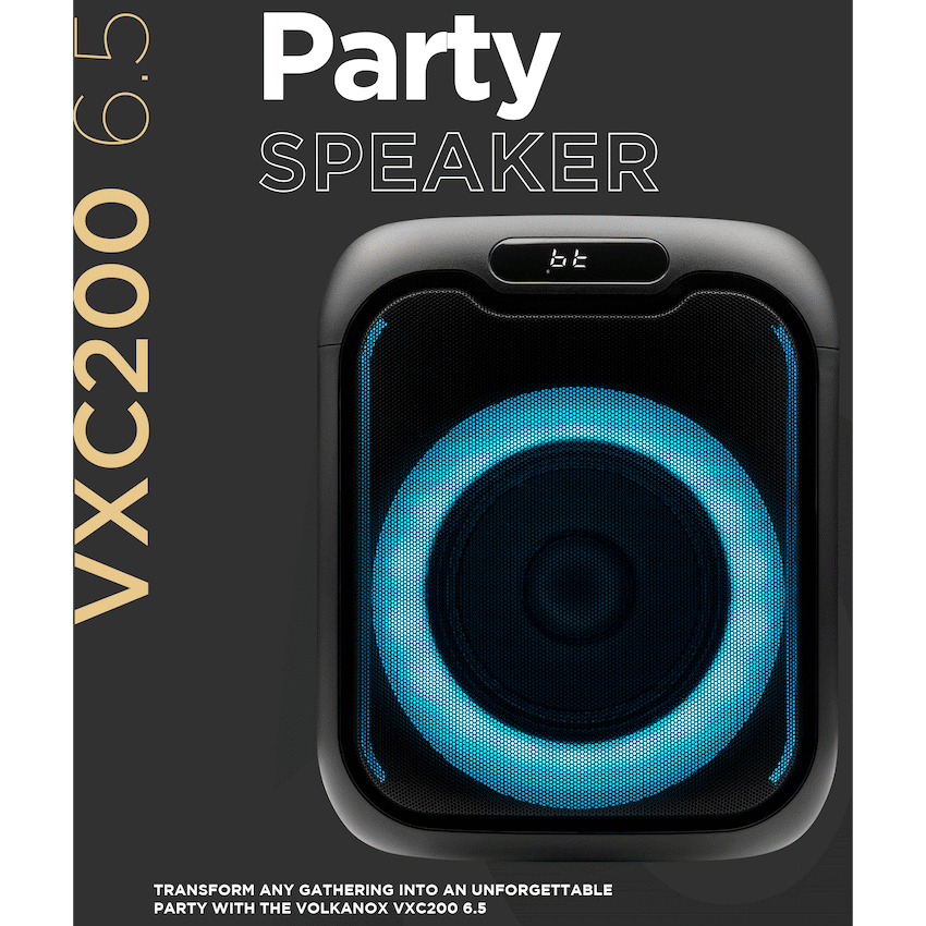 VolkanoX VXC200 6.5" Party Speaker - Black - Image 6
