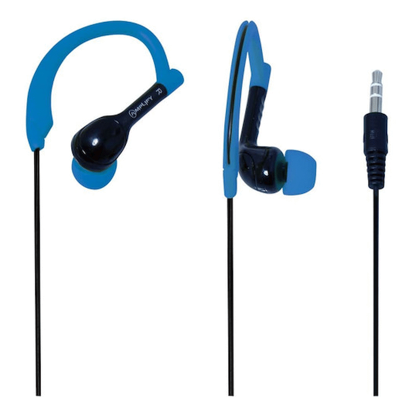 Amplify Sprinters sports hook earphones Black & Blue